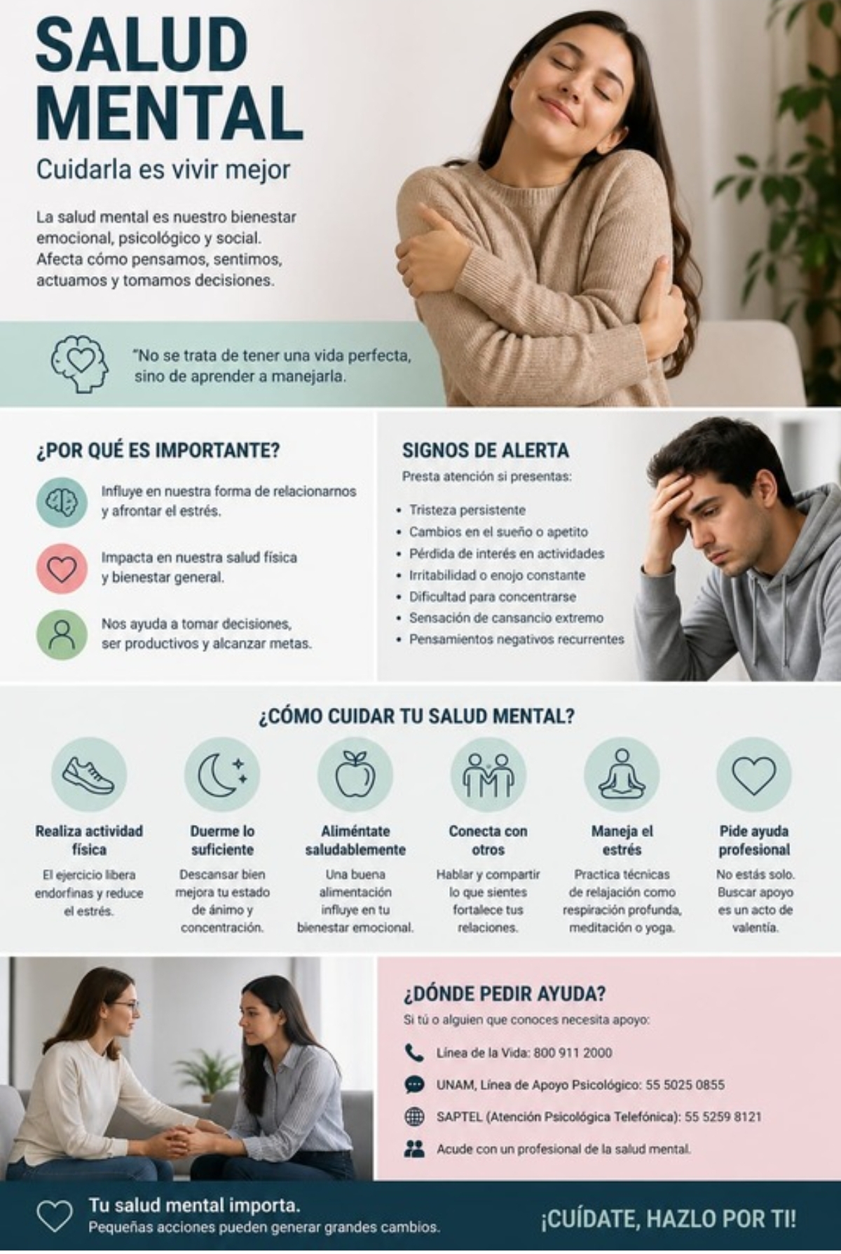 Infografía sobre salud mental