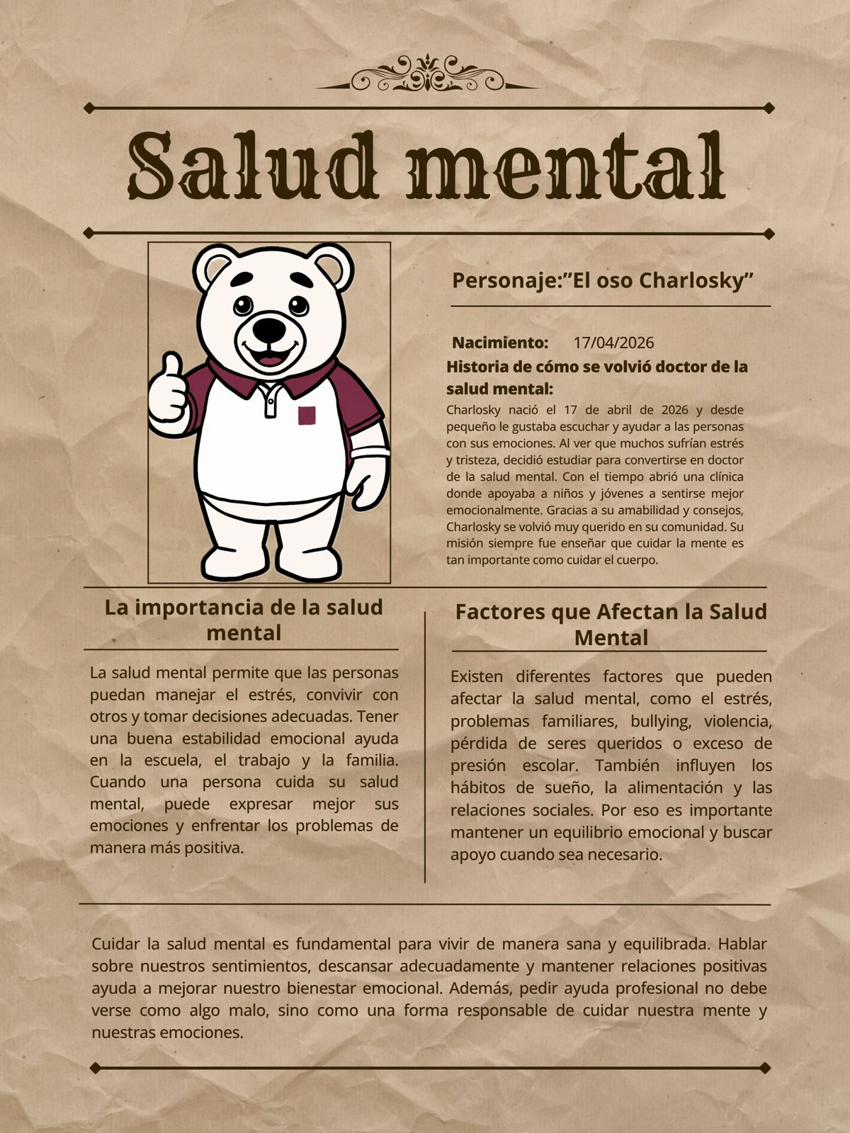 Cartel de salud